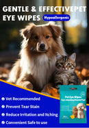 Lingettes nettoyantes anti-larmoiement