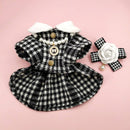 Manteau pied-de-poule chic pour chien