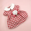 Manteau pied-de-poule chic pour chien