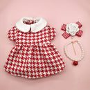 Manteau pied-de-poule chic pour chien