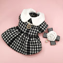 Manteau pied-de-poule chic pour chien