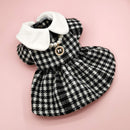 Manteau pied-de-poule chic pour chien
