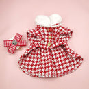 Manteau pied-de-poule chic pour chien