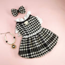 Manteau pied-de-poule chic pour chien
