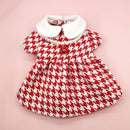 Manteau pied-de-poule chic pour chien