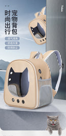 Sac à dos capsule transparent pour chat