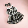 Manteau pied-de-poule chic pour chien