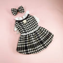 Manteau pied-de-poule chic pour chien