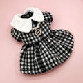 Manteau pied-de-poule chic pour chien