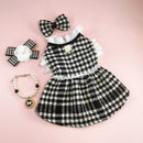 Manteau pied-de-poule chic pour chien