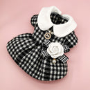 Manteau pied-de-poule chic pour chien