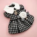 Manteau pied-de-poule chic pour chien