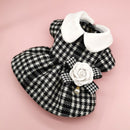 Manteau pied-de-poule chic pour chien