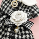 Manteau pied-de-poule chic pour chien