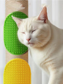 Brosse d'angle auto-toiletteuse pour chats – Fixation murale ou sur meuble